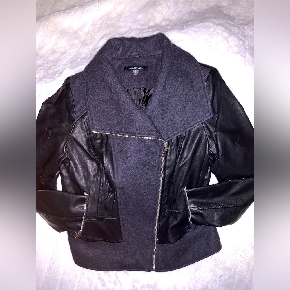 Faux leather jacket